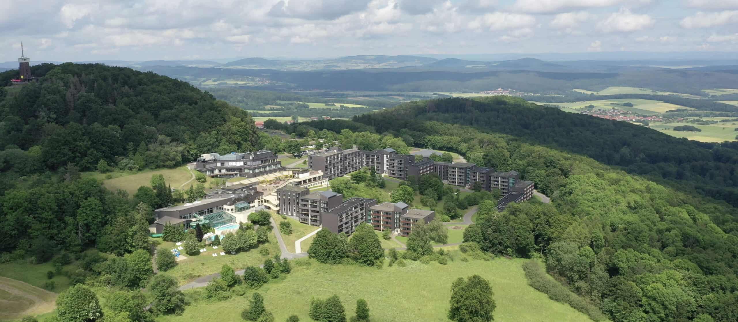 Drohnenaufnahme Rhön Park Aktiv Resort