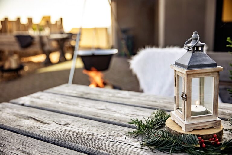 Weihnachtliche Tische im Rhön Park Aktiv Resort