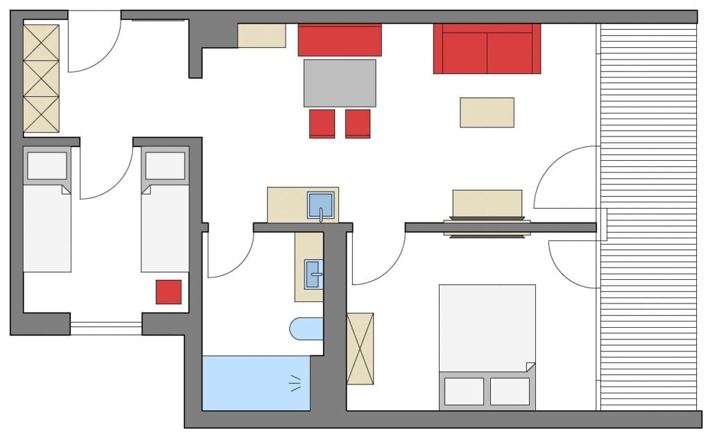 Grundriss Junior Suite Deluxe